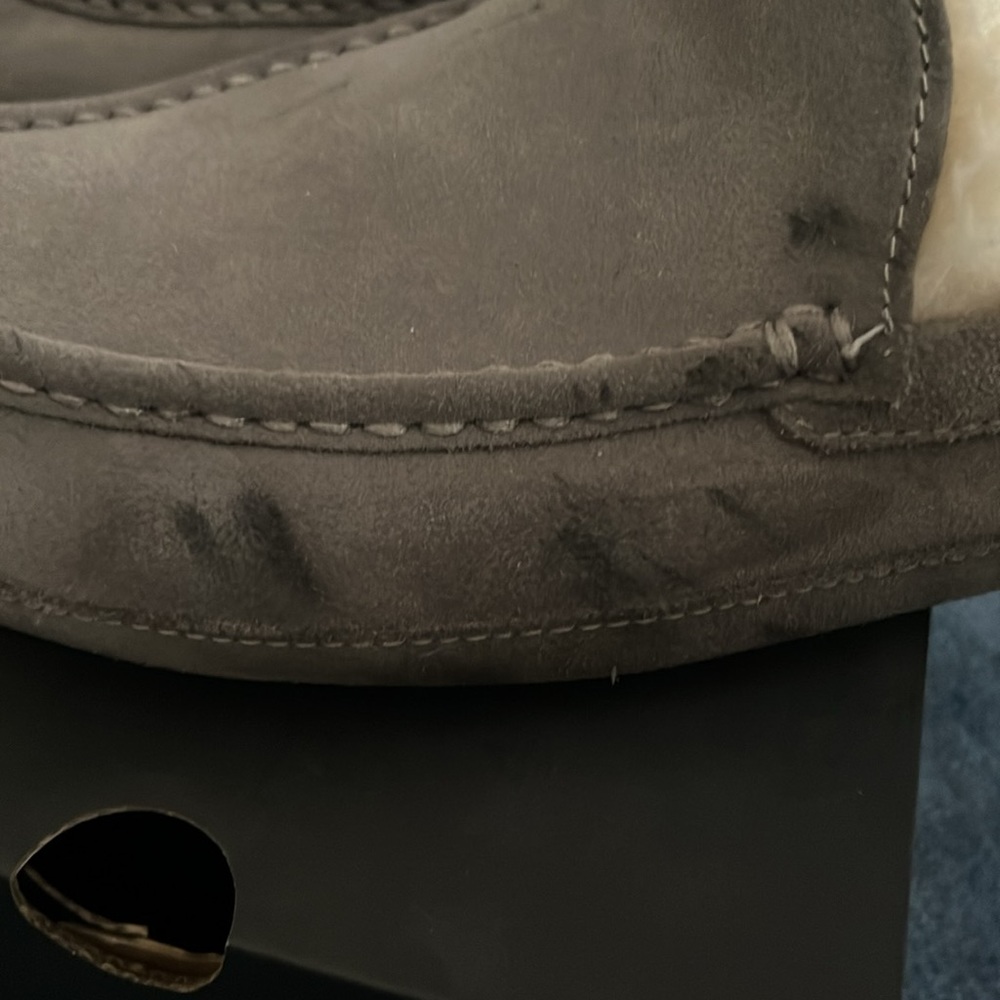 Gray Ugg Ascot Slippers - image 3